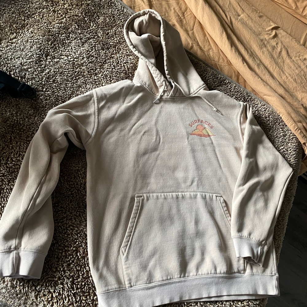 Cream Hoodie for Men - Surfaces (The Band) - Size L - Super Comfy